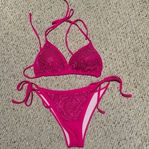 Triangle top bikini set